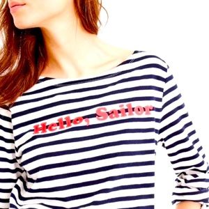 J.Crew Limited-edition T-shirt “Hello Sailor” SZ M